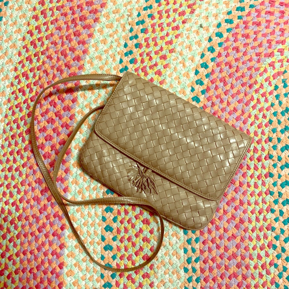 Bottega Veneta woven tan bag